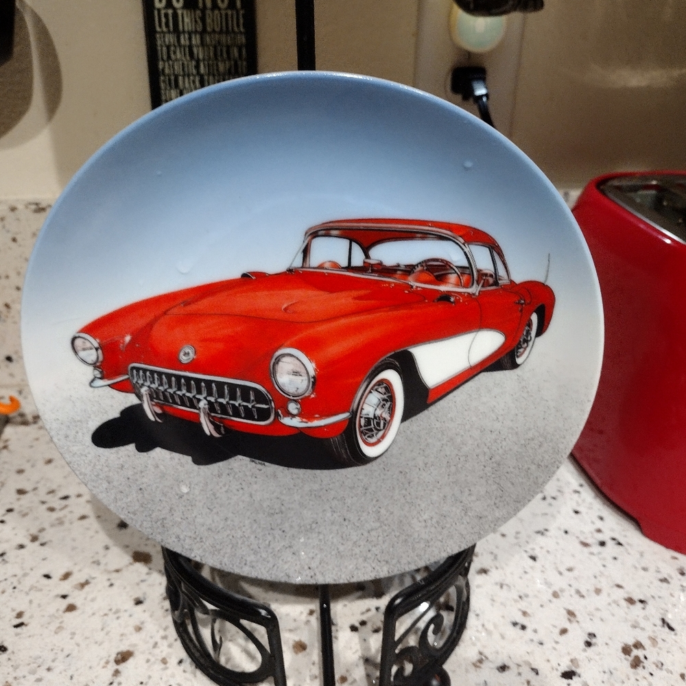 Euc 57 Corvette collector plate